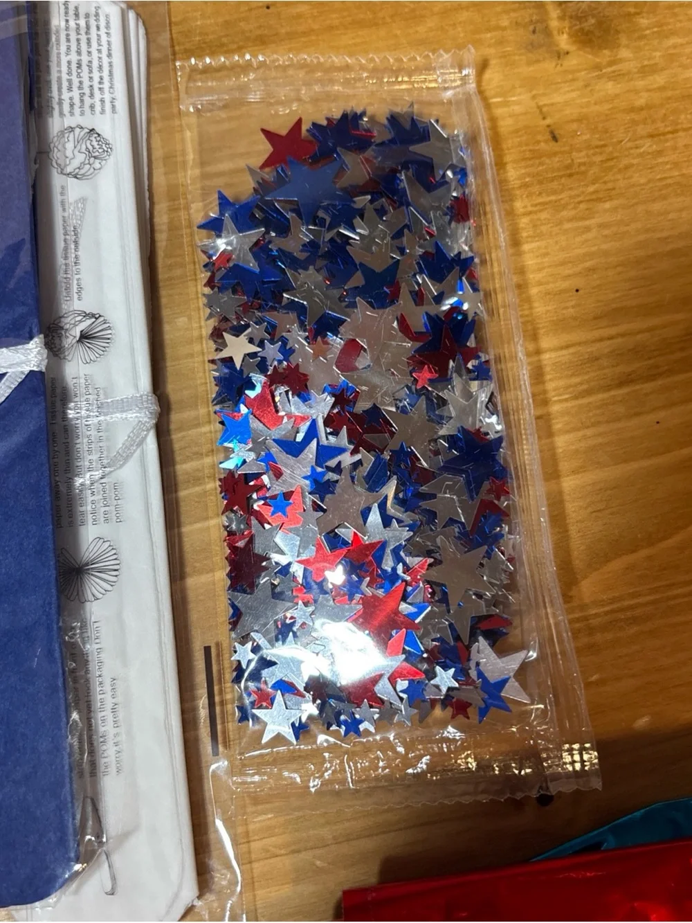 4th of July Patriotic Decorations Red White Blue Party Decor Set